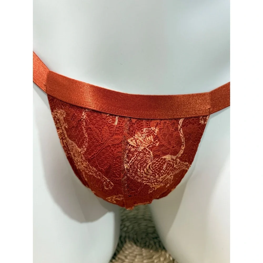 Cosabella Never Say Never Italian Lace Men's Thong Sahara Tiger Size S